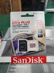 SanDisk Ultra Plus 32GB microSDHC UHS-1 Card with Adaper